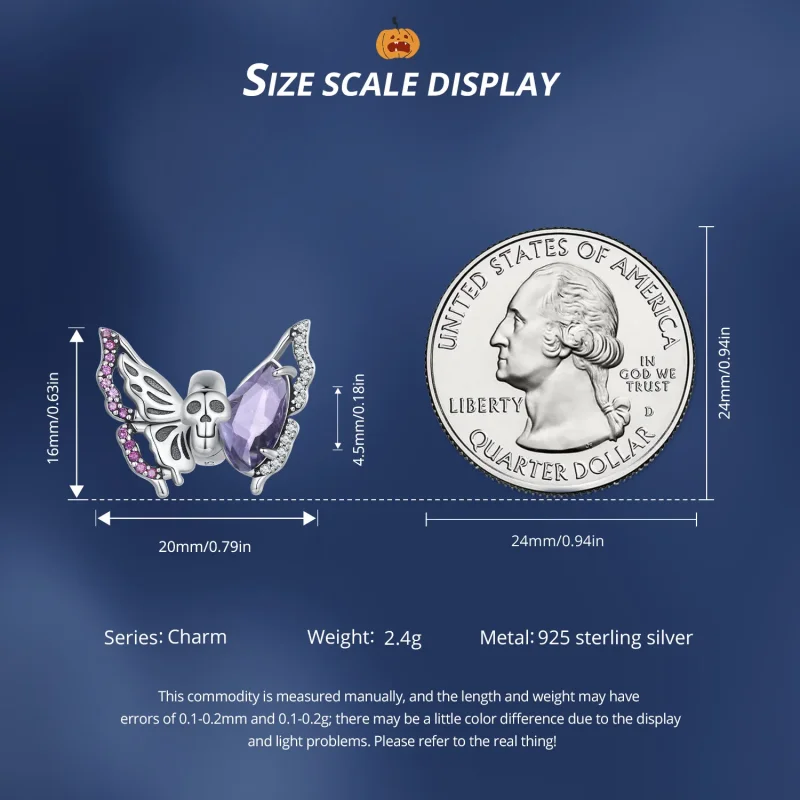 (imagine pentru) Pandora Stil Farmecul Fluturelui Schelet - BSC911 - Vizualizare 6