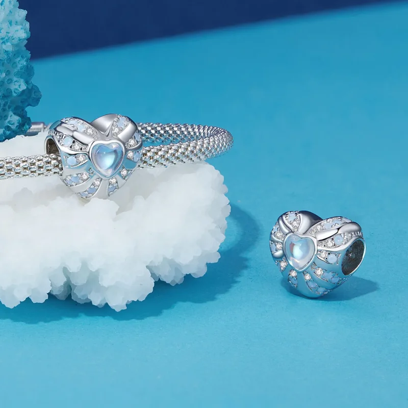 (imagine pentru) Pandora Stil Inimă de Iluzie Charm - BSC918 - Vizualizare 4