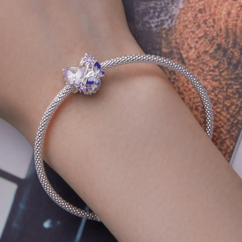 (imagine pentru) Pandora Stil Inimă în formă de fluture Charm - SCC2464 - Vizualizare 6