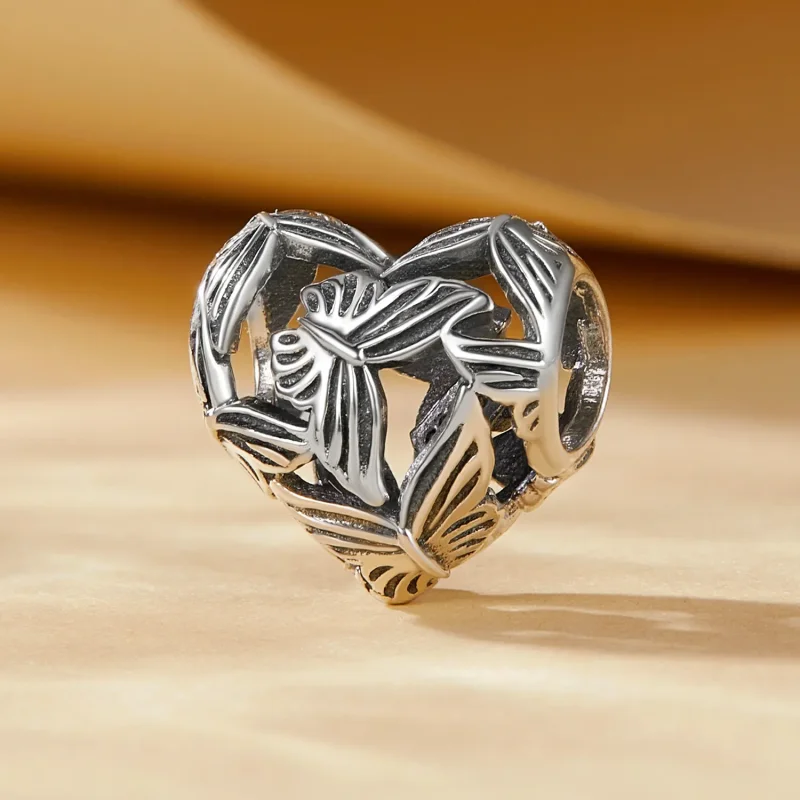 (imagine pentru) Pandora Stil Inimă în formă de fluture Pandantiv - SCC2576 - Vizualizare 2