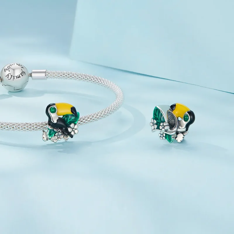 (imagine pentru) Pandora Stil Jungle Toucan Charm - SCC2520 - Vizualizare 4