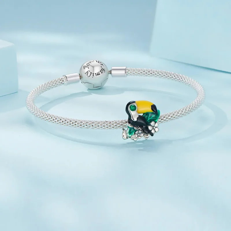 (imagine pentru) Pandora Stil Jungle Toucan Charm - SCC2520 - Vizualizare 5