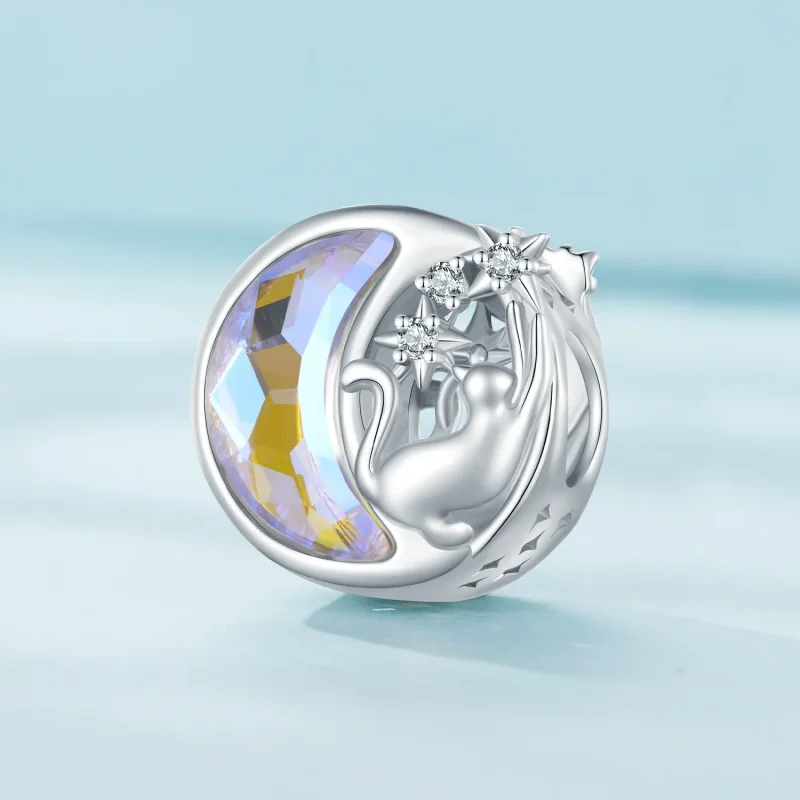 (imagine pentru) Pandora stil Lună Cat Charm - SCC2538 - Vizualizare 2