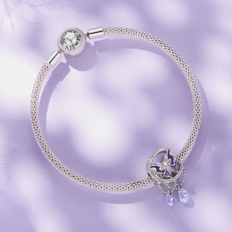 (imagine pentru) Pandora Stil Lună Fluture Charm - SCC2545 - Vizualizare 3