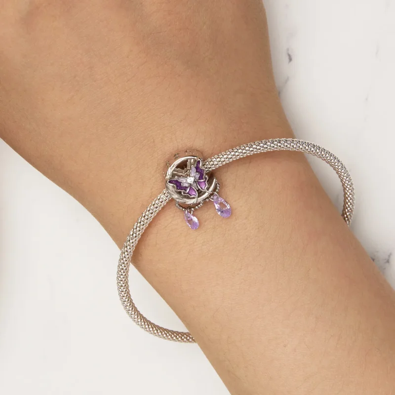 (imagine pentru) Pandora Stil Lună Fluture Charm - SCC2545 - Vizualizare 5