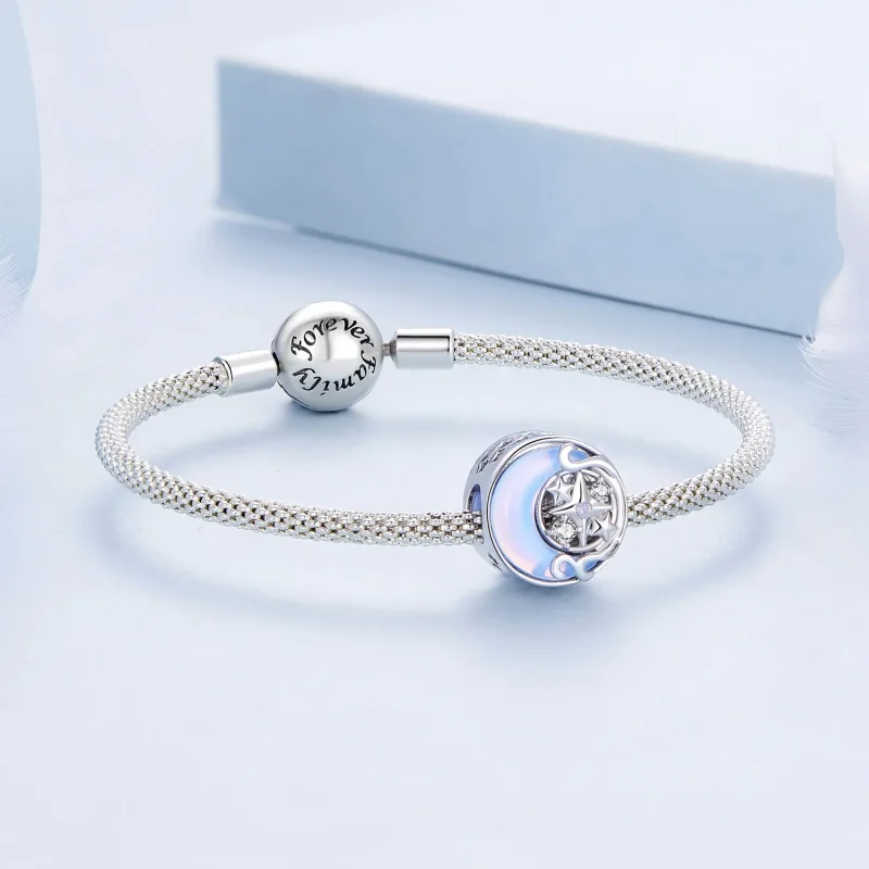 (imagine pentru) Pandora Stil Lună Starburst Breloc - BSC927 - Vizualizare 5