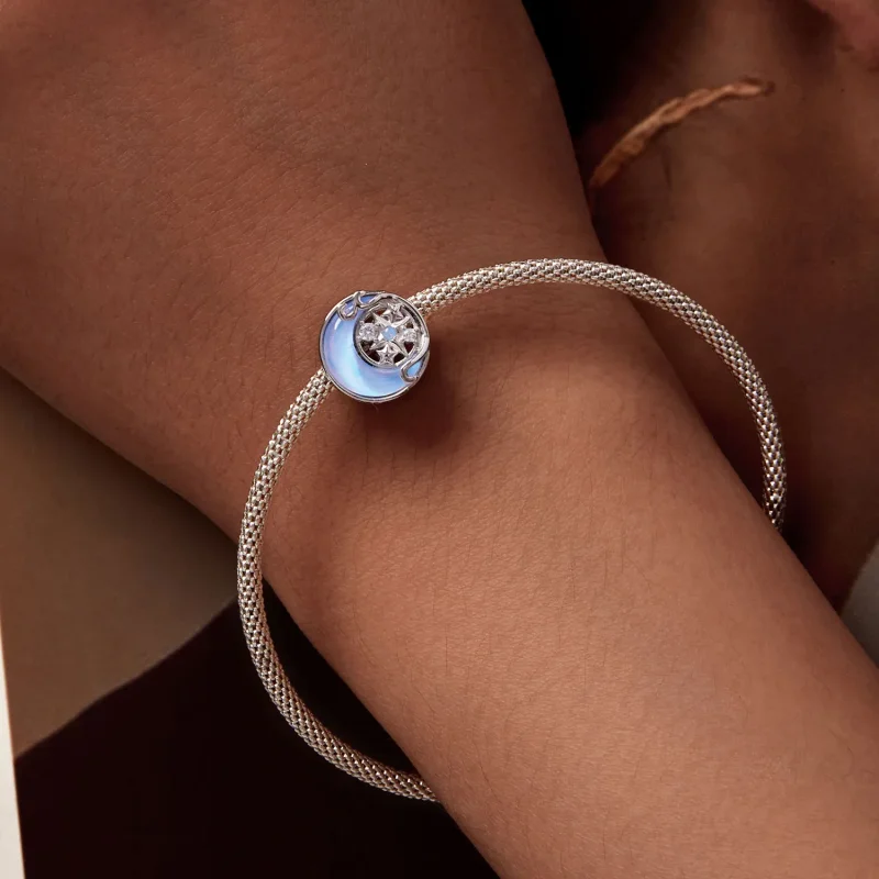 (imagine pentru) Pandora Stil Lună Starburst Breloc - BSC927 - Vizualizare 7