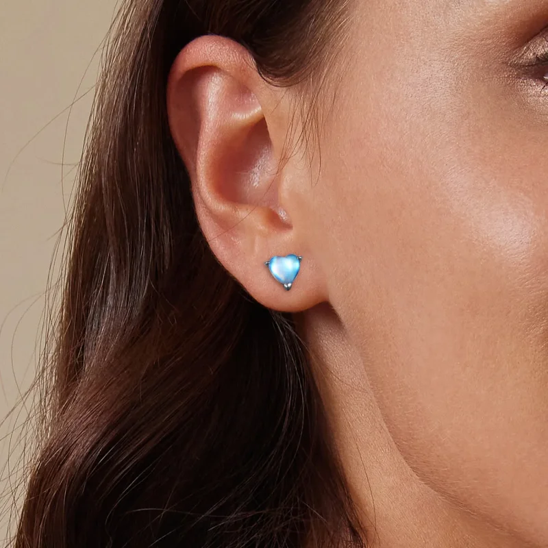 (imagine pentru) Pandora Stil Moonstone Cercei cu Șurub - SCE1629 - Vizualizare 10