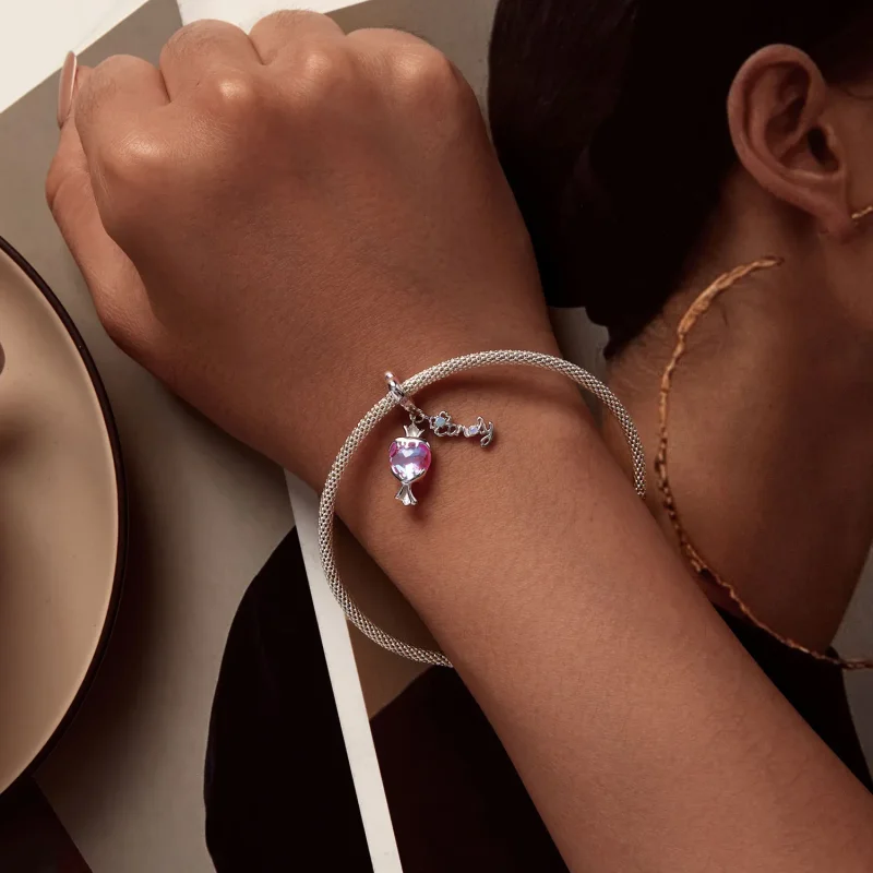 (imagine pentru) Pandora Stil Roșu Candy Dangle - SCC2640 - Vizualizare 4