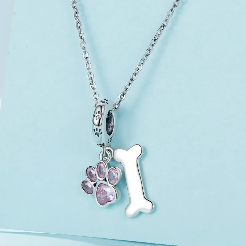 (imagine pentru) Pandora Stil Roz Lăbuță de Câine cu Oase Atârnătoare - SCC2127-PK - Vizualizare 2