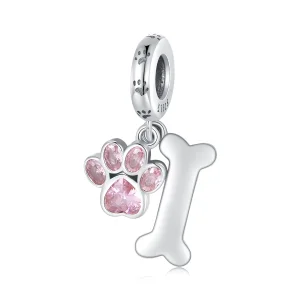 Pandora Stil Roz Lăbuță de Câine cu Oase Atârnătoare - SCC2127-PK (imagine pentru) Pandora Stil Roz Lăbuță de Câine cu Oase Atârnătoare - SCC2127-PK