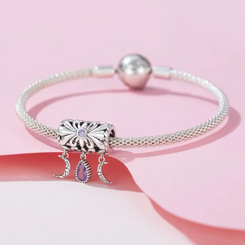 (imagine pentru) Pandora Stil Vintage Iris Charm - SCC2631 - Vizualizare 3