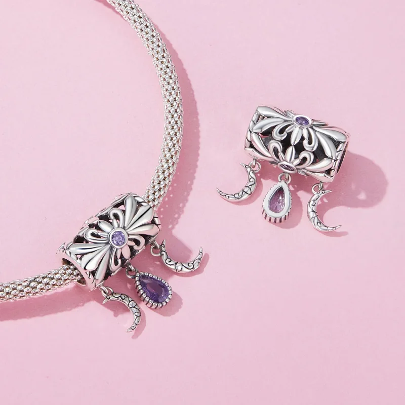 (imagine pentru) Pandora Stil Vintage Iris Charm - SCC2631 - Vizualizare 4