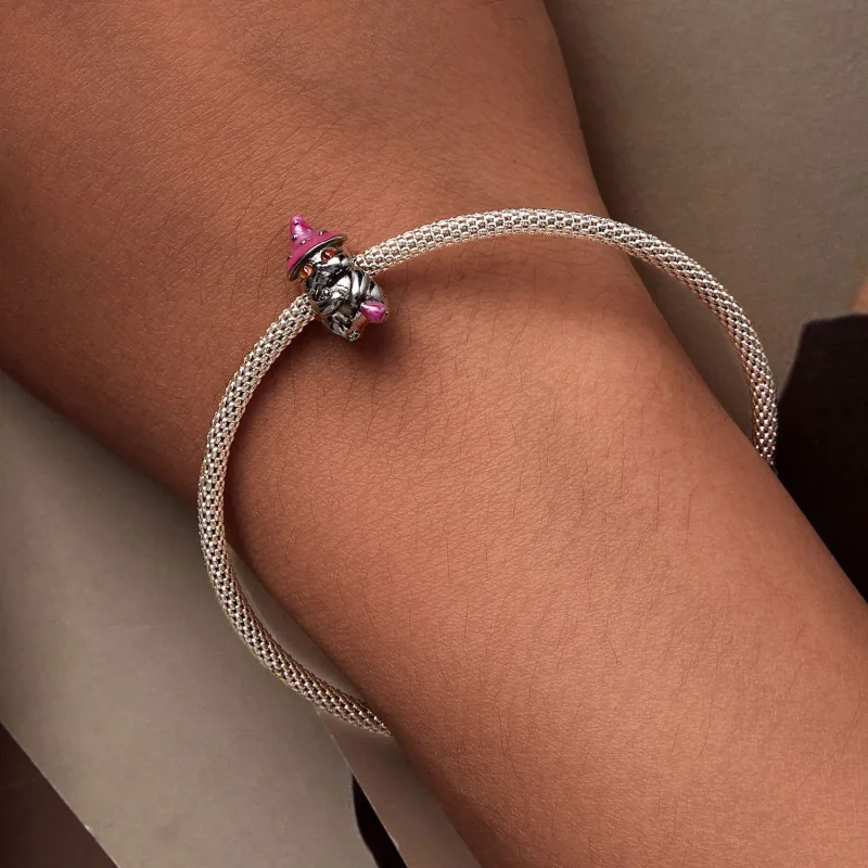 (imagine pentru) Pandora Stil Vrăjitoare Pisică Charm de Halloween - SCC2625 - Vizualizare 7