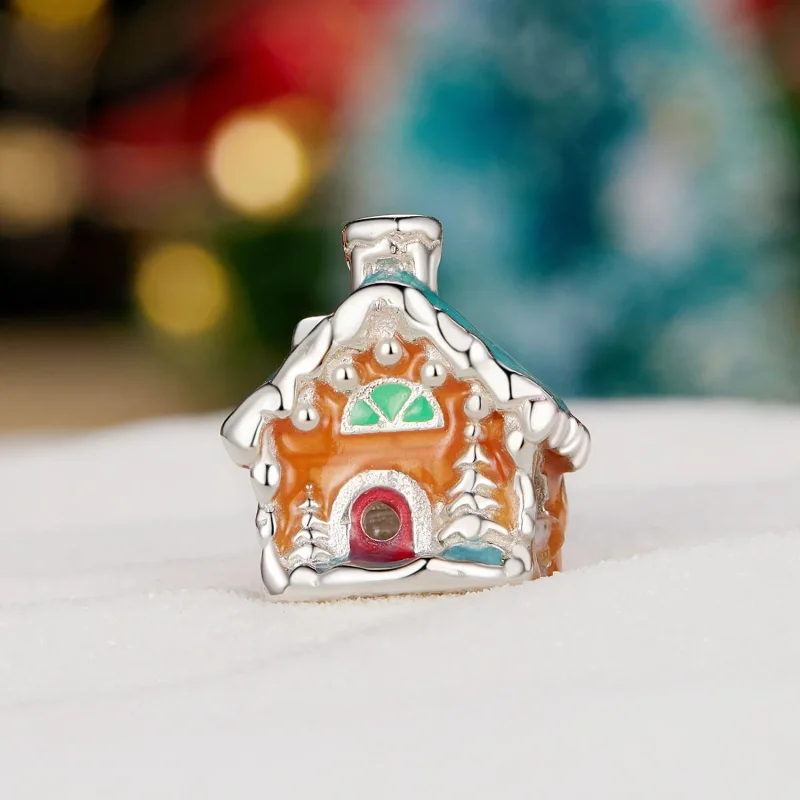 (imagine pentru) Pandora Stilul Luminos Căsuța de Crăciun Charm - SCC2646 - Vizualizare 2