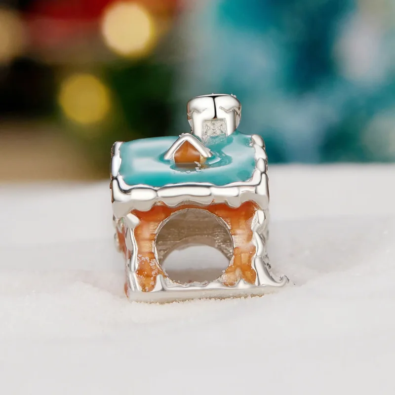 (imagine pentru) Pandora Stilul Luminos Căsuța de Crăciun Charm - SCC2646 - Vizualizare 3