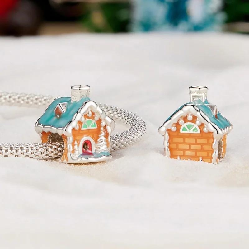 (imagine pentru) Pandora Stilul Luminos Căsuța de Crăciun Charm - SCC2646 - Vizualizare 4