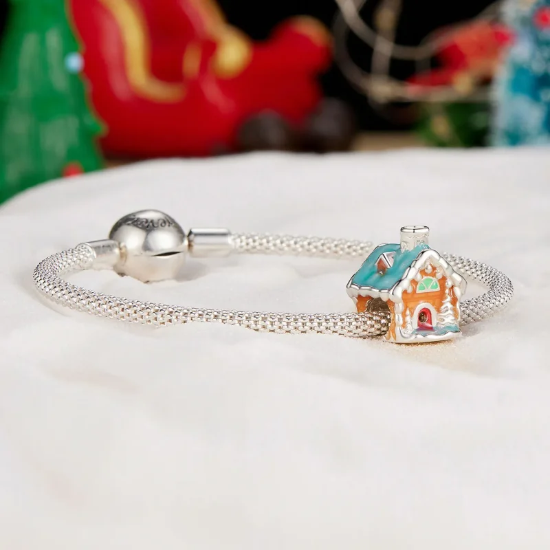 (imagine pentru) Pandora Stilul Luminos Căsuța de Crăciun Charm - SCC2646 - Vizualizare 5