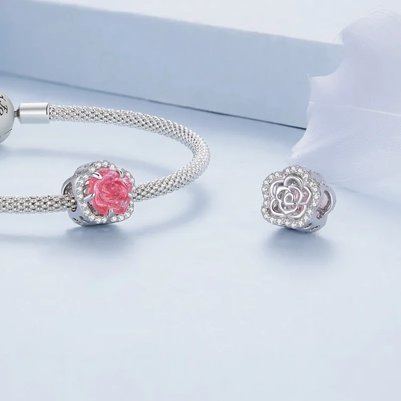 (imagine pentru) Pandora Stilul Pandantiv Cristal Roz - BSC904 - Vizualizare 6