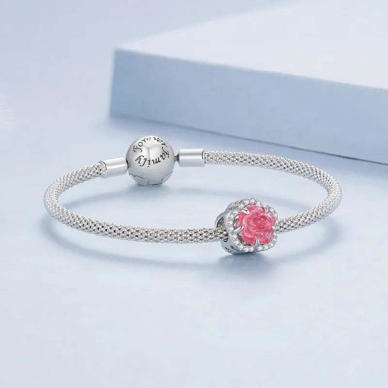 (imagine pentru) Pandora Stilul Pandantiv Cristal Roz - BSC904 - Vizualizare 8