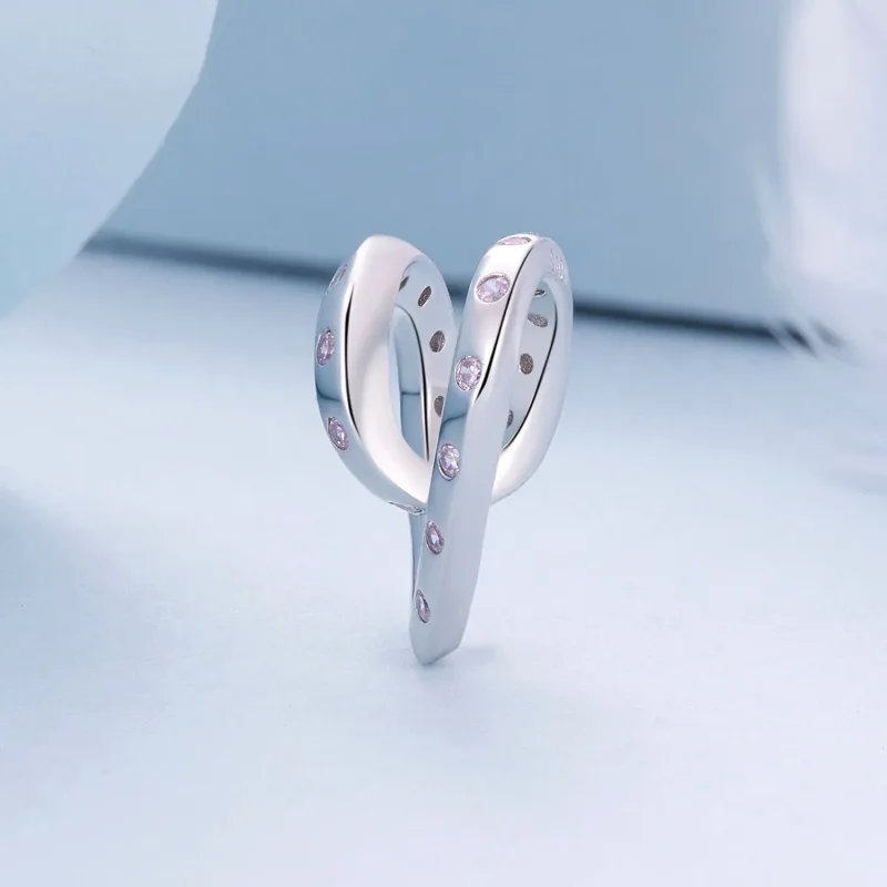 (imagine pentru) Pandora Style Charm Încâlcit în Forma de Inimă - BSC928 - Vizualizare 3