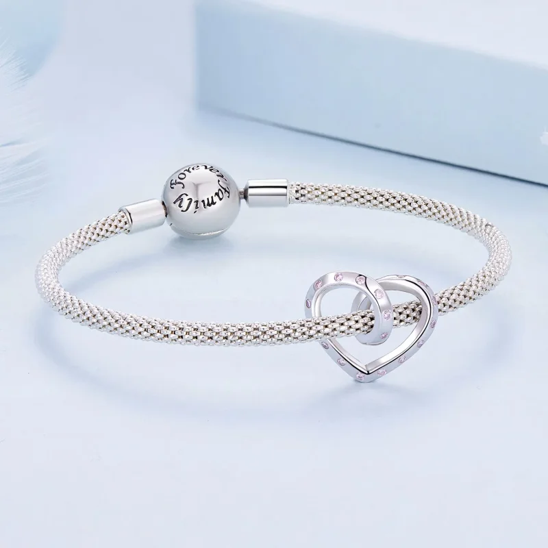 (imagine pentru) Pandora Style Charm Încâlcit în Forma de Inimă - BSC928 - Vizualizare 5