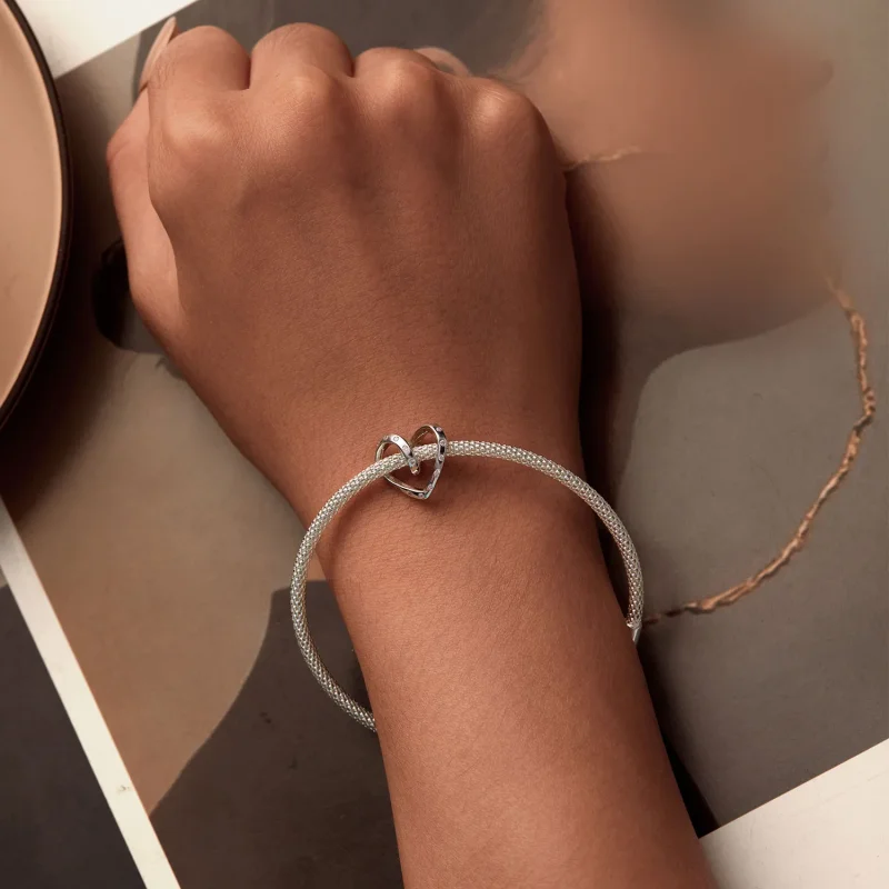 (imagine pentru) Pandora Style Charm Încâlcit în Forma de Inimă - BSC928 - Vizualizare 6