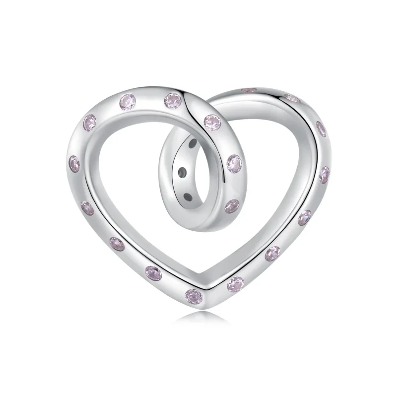 (imagine pentru) Pandora Style Charm Încâlcit în Forma de Inimă - BSC928