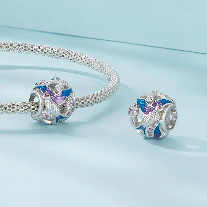 (imagine pentru) Pandora Style Cioara Charm - SCC2627 - Vizualizare 4