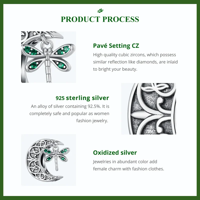 (imagine pentru) Pandora Style Fermecătorul Dragonfly Charm - SCC2605 - Vizualizare 5