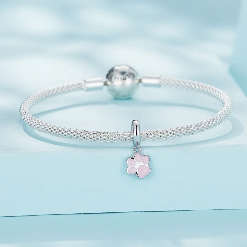(imagine pentru) Pandora Style Mini Gheara de Pisică Albă Pandantiv - SCC2476-A - Vizualizare 3