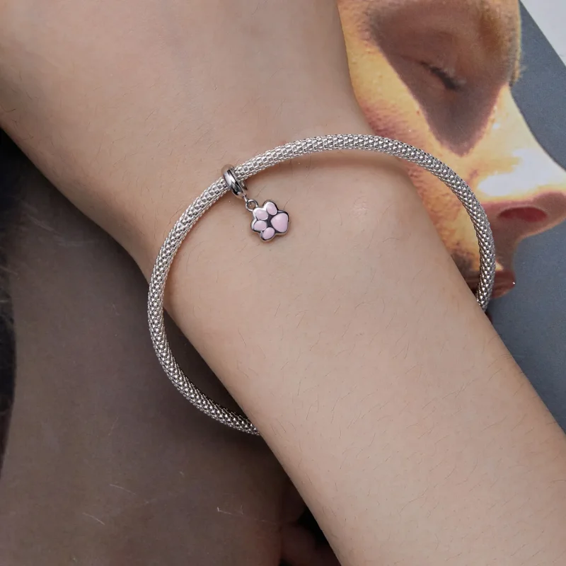 (imagine pentru) Pandora Style Mini Gheara de Pisică Albă Pandantiv - SCC2476-A - Vizualizare 5