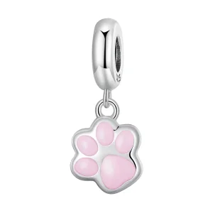 (imagine pentru) Pandora Style Mini Gheara de Pisică Albă Pandantiv - SCC2476-A