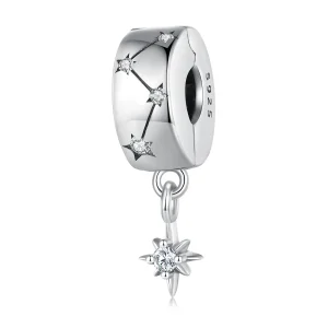 (imagine pentru) Pandora Style Starburst Circle Clip - BSC808