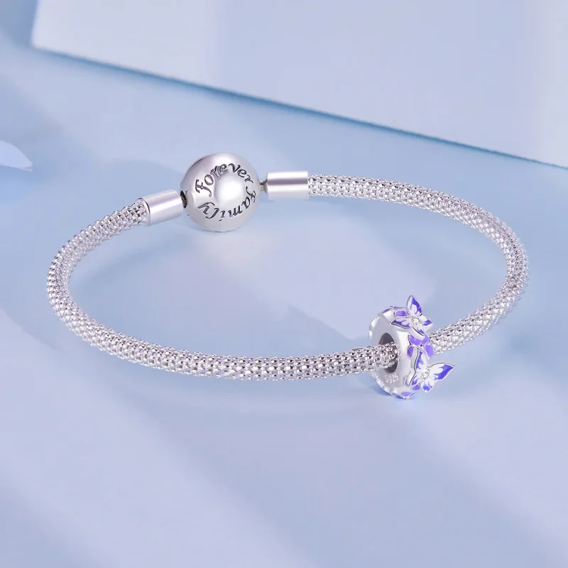 (imagine pentru) Spacer stil Pandora cu fluture - SCC2462 - Vizualizare 5