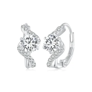 (imagine pentru) Stil Pandora Cercei cu cârlig Moissanite 50 Puncte (Două Certificate) - MSE036