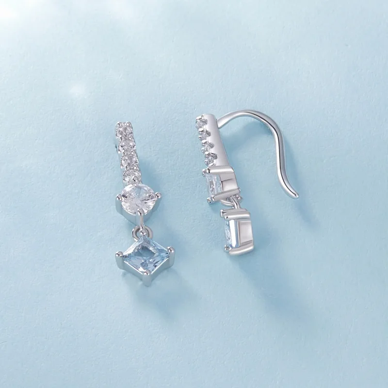 (imagine pentru) Stil Pandora - Cercei eleganți cu pandantive și pietre prețioase - SCE1586 - Vizualizare 4