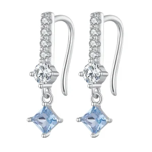 (imagine pentru) Stil Pandora - Cercei eleganți cu pandantive și pietre prețioase - SCE1586