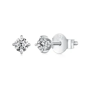 (imagine pentru) Stilul Pandora 0.1Ct Moissanite Cercei cu tije (Două certificate) - MSE038