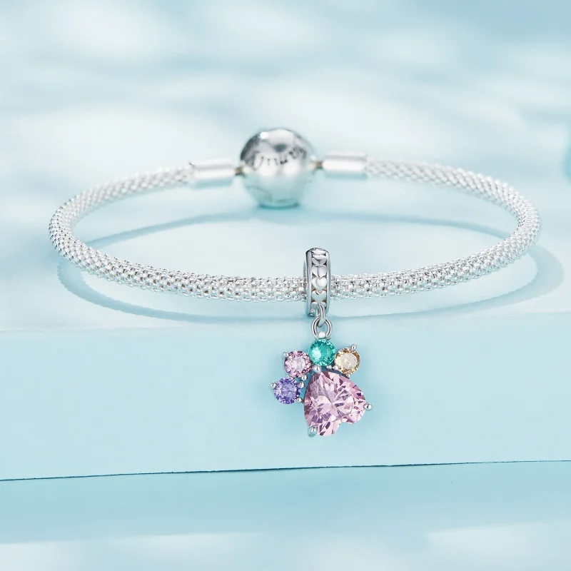(imagine pentru) Stilul Pandora, Catenă Draguță și Colorată cu Gheare - SCC2478 - Vizualizare 3