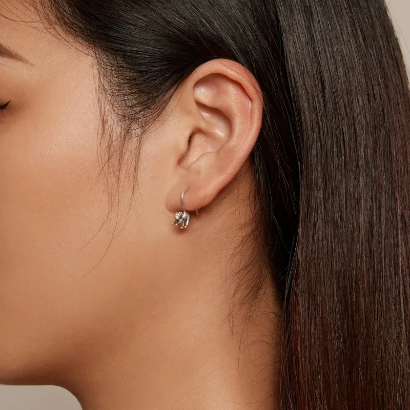 (imagine pentru) Stud Earrings Pandora Style Pisicuță - SCE1618 - Vizualizare 5