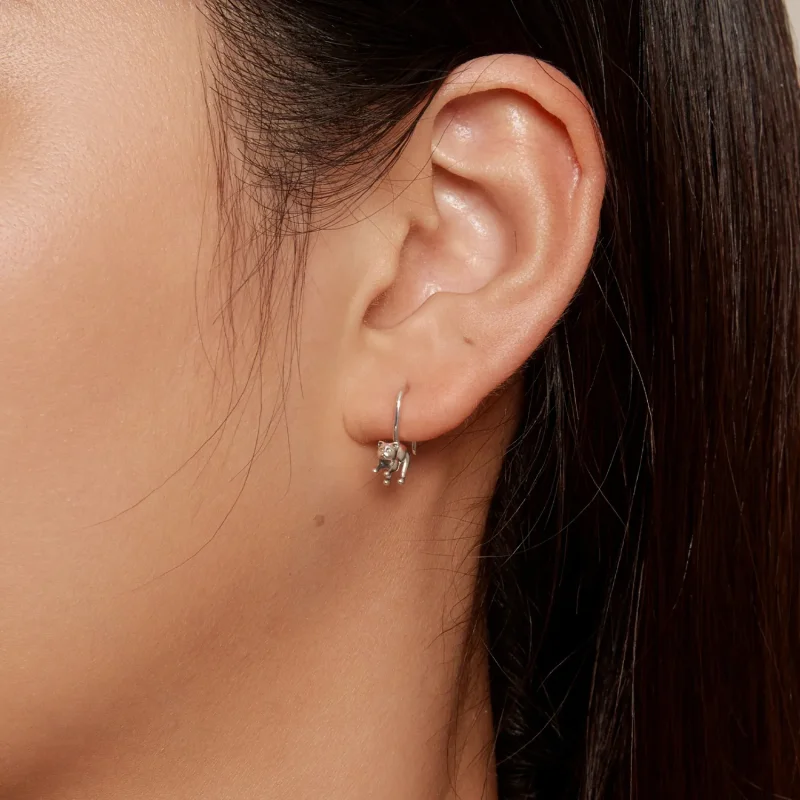 (imagine pentru) Stud Earrings Pandora Style Pisicuță - SCE1618 - Vizualizare 8