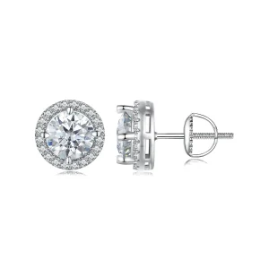 (imagine pentru) Studs-uri Pandora Style cu Moissanite de 1 ct (Două certificate) - MSE039