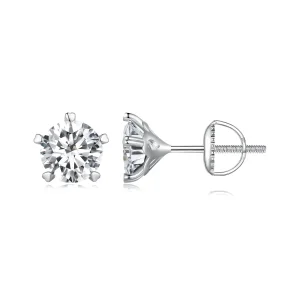 (imagine pentru) Studs-uri Pandora Style cu Moissanite de 1 Ct - MSE024-L