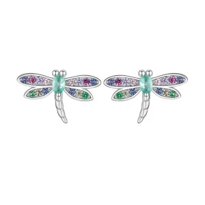 (imagine pentru) Studuri cercei Dragonfly în stil Pandora - BSE795
