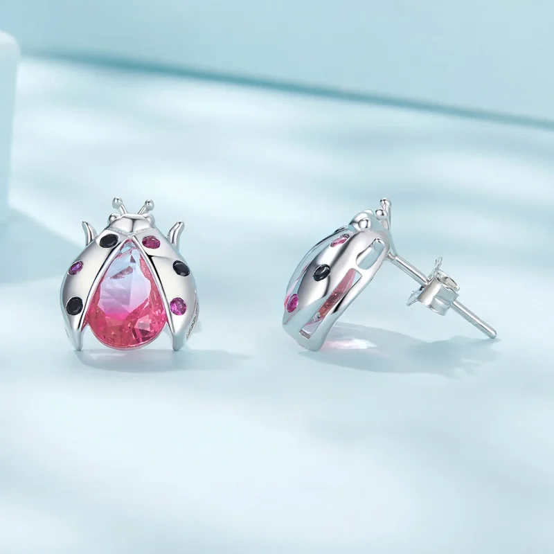 (imagine pentru) Studuri Pandora în stilul Ladybug - SCE1634 - Vizualizare 4