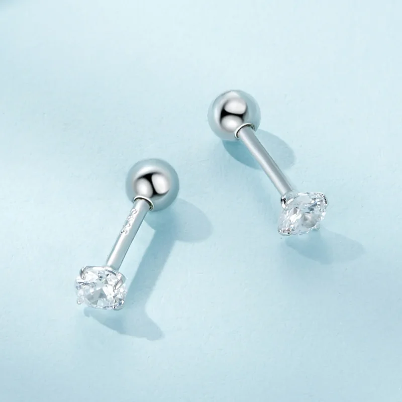 (imagine pentru) Studurile de urechi Pandora Style cu zirconiu alb - SCE1646-S - Vizualizare 3