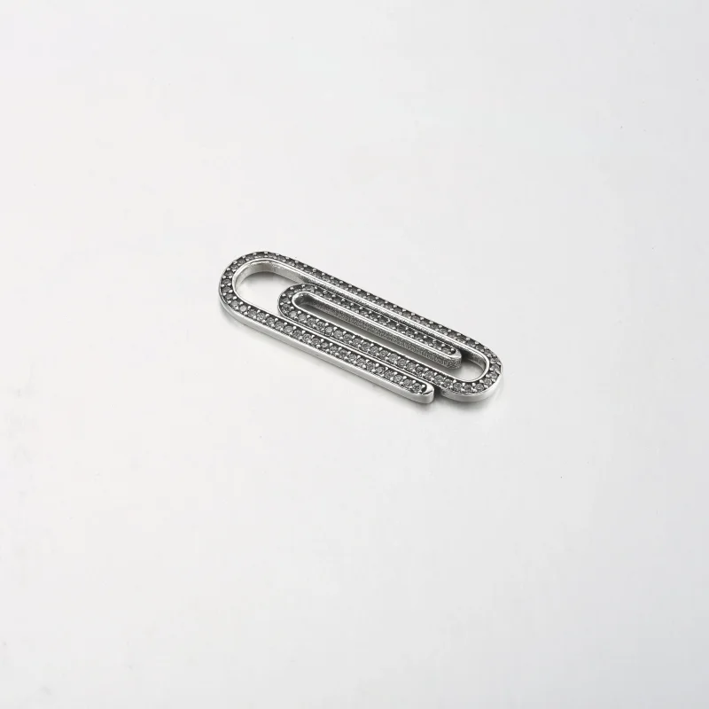 (imagine pentru) Pandora ME Pavé Paperclip Styling Link - 792297C01 - Vizualizare 2