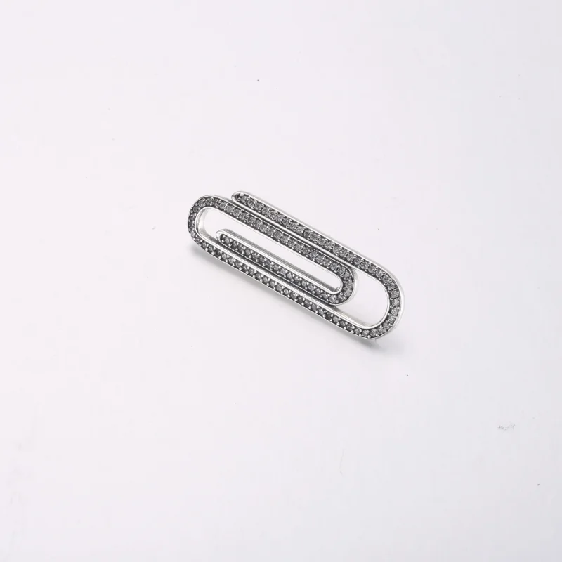 (imagine pentru) Pandora ME Pavé Paperclip Styling Link - 792297C01 - Vizualizare 4