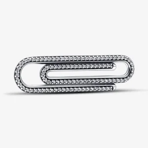 (imagine pentru) Pandora ME Pavé Paperclip Styling Link - 792297C01
